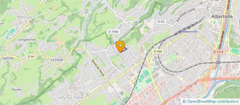 localisation de l'entreprise ASSOCIATION LES DAMOIS'AILES  ALBERTVILLE