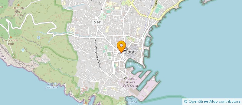 localisation de l'entreprise ASSOCIATION LES DEFRICHEURS 13  LA CIOTAT