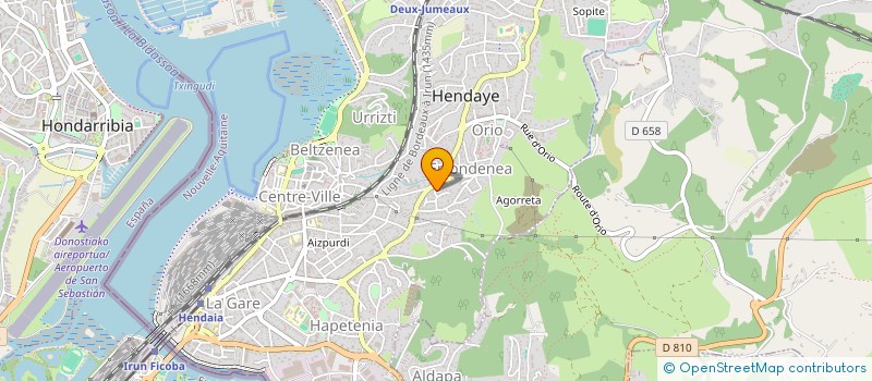 localisation de l'entreprise ASSOCIATION LES DEUX JUMEAUX à HENDAYE