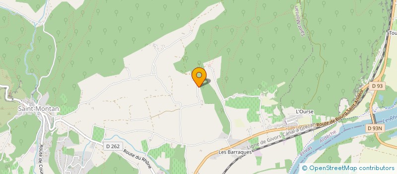 localisation de l'entreprise ASSOCIATION LES DEUX REVES ARTS  SAINT-MONTAN