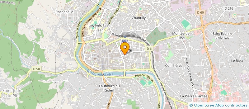 localisation de l'entreprise ASSOCIATION LES DEUX RIVES  ALES