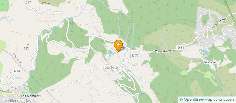 localisation de l'entreprise ASSOCIATION LES DIABLOTINS  TOURTOUR