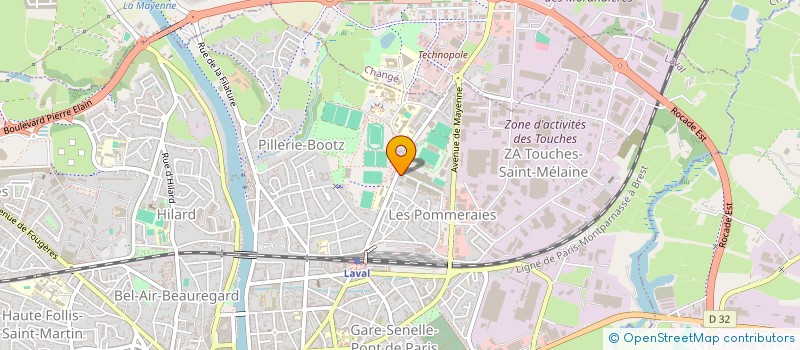localisation de l'entreprise ASSOCIATION LES ECHAPPEES à LAVAL