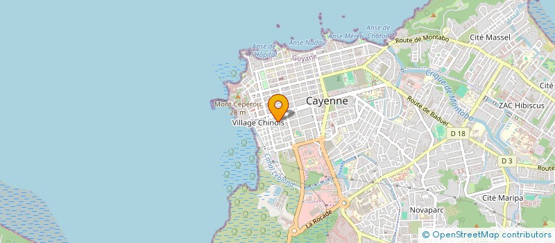 localisation de l'entreprise ASSOCIATION LES ECHOS DE LA CONSCIENCE  CAYENNE