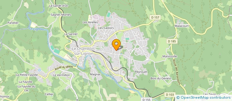localisation de l'entreprise ASSOCIATION LES ECUREUILS à LE CHAMBON-SUR-LIGNON