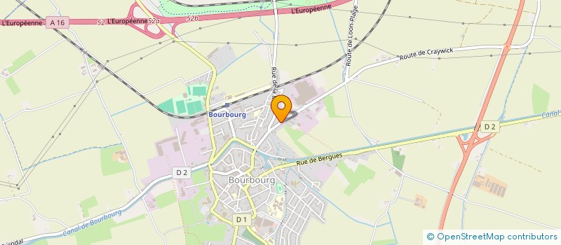 localisation de l'entreprise ASSOCIATION LES ENFANTS DE LAMARTINE  BOURBOURG