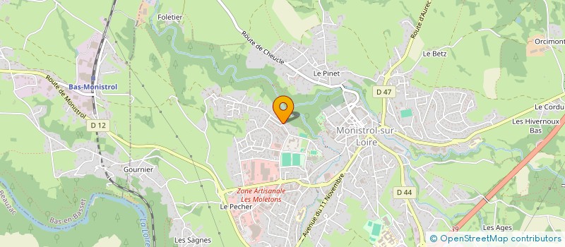 localisation de l'entreprise ASSOCIATION LES EPIS-CURIEUX à MONISTROL-SUR-LOIRE