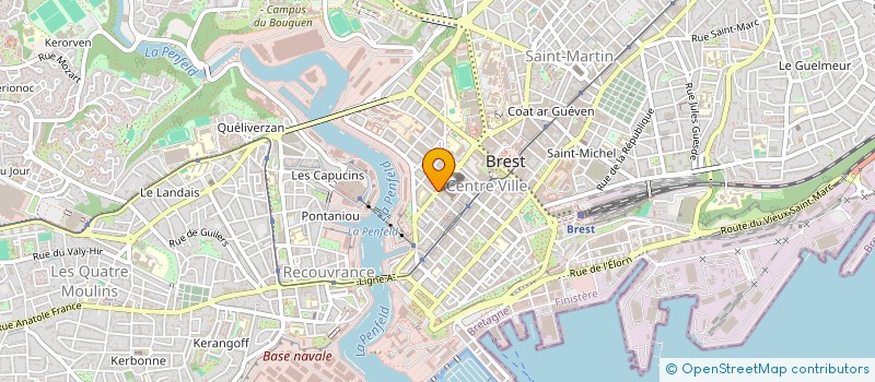 localisation de l'entreprise ASSOCIATION LES ESCULAPES DE LA RADE à BREST