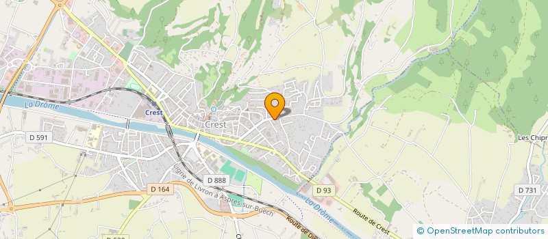 localisation de l'entreprise ASSOCIATION LES ETOILES à CREST