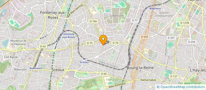 localisation de l'entreprise ASSOCIATION LES ETOILES DE RUSSIE à SCEAUX
