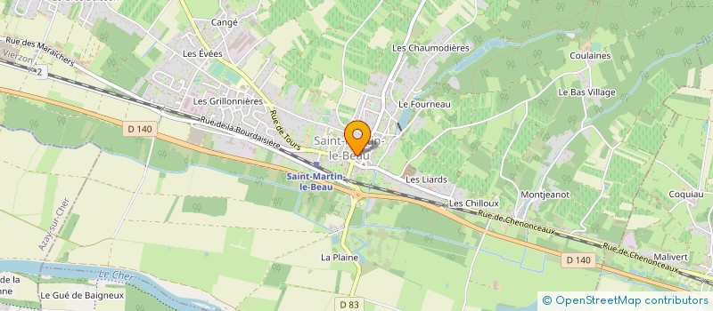 localisation de l'entreprise ASSOCIATION LES FEES TOURANGE'L  ATHEE-SUR-CHER