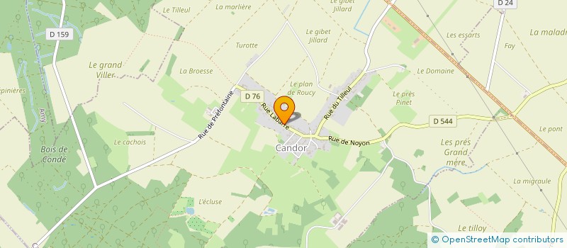 localisation de l'entreprise ASSOCIATION LES FEES ZIC  CANDOR