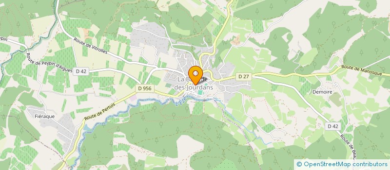 localisation de l'entreprise ASSOCIATION LES FESTIVES  LA BASTIDE-DES-JOURDANS