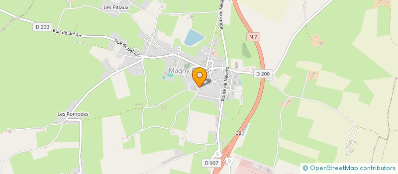 localisation de l'entreprise ASSOCIATION LES FEUILLANTINES à MAGNY-COURS