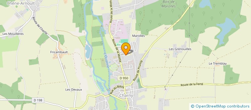 localisation de l'entreprise ASSOCIATION LES FILMS COURTS DE L'YONNE  CHARNY OREE DE PUISAYE