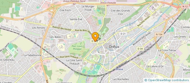 localisation de l'entreprise ASSOCIATION LES FILMS DE LA CLAPE à DREUX