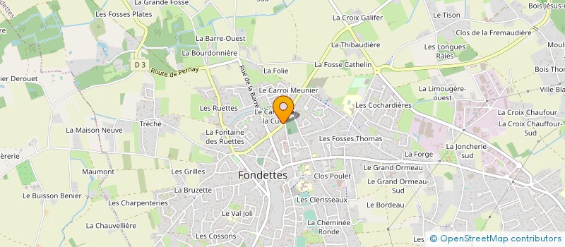 localisation de l'entreprise ASSOCIATION LES FONDETTES à FONDETTES