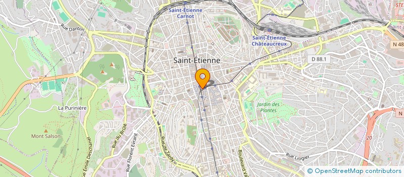 localisation de l'entreprise ASSOCIATION LES FRERES KHANAMIAN  SAINT-ETIENNE