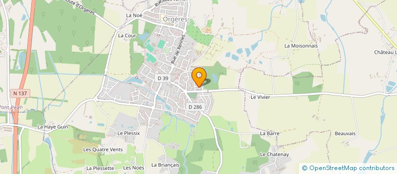 localisation de l'entreprise ASSOCIATION LES FRIPOUILLES à ORGERES