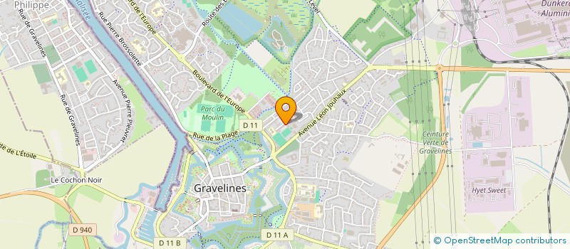 localisation de l'entreprise ASSOCIATION LES FURETS NORDIQUES à GRAVELINES