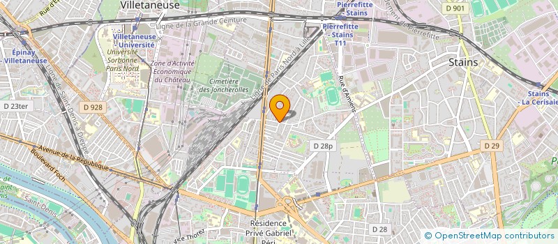 localisation de l'entreprise ASSOCIATION LES GARS DE ZONE  PIERREFITTE-SUR-SEINE