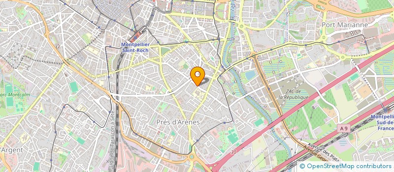 localisation de l'entreprise ASSOCIATION LES GAULOIS FOOTBALL CLUB à MONTPELLIER