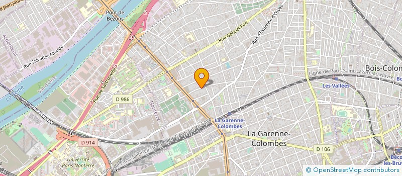 localisation de l'entreprise ASSOCIATION LES GENETS à COLOMBES