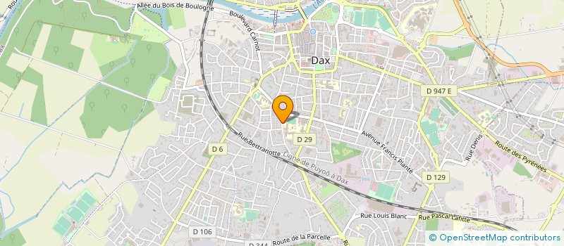 localisation de l'entreprise ASSOCIATION LES GENETS à DAX