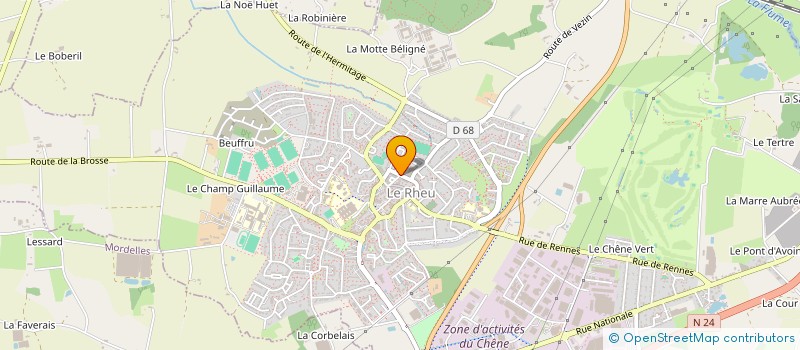 localisation de l'entreprise ASSOCIATION LES GENS HEUREUX  LE RHEU