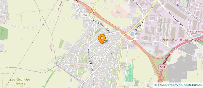 localisation de l'entreprise ASSOCIATION LES GLYCINES à CORBAS