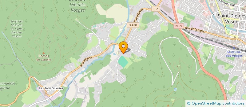 localisation de l'entreprise ASSOCIATION LES GRANDRUPT  SAINT-DIE-DES-VOSGES