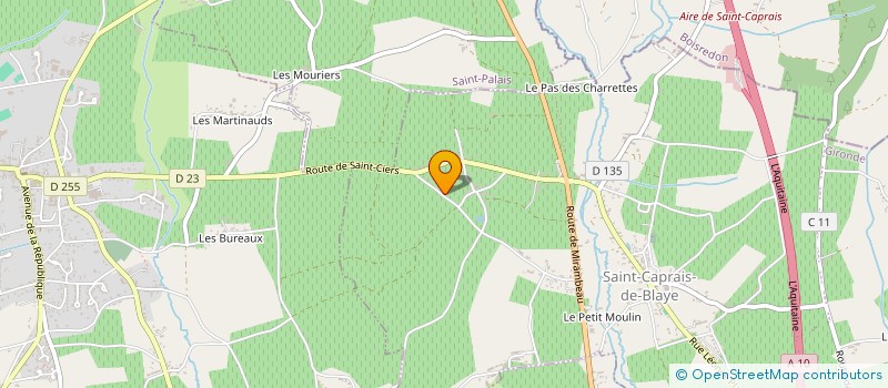 localisation de l'entreprise ASSOCIATION LES GRANDS HORIZONS  SAINT-AUBIN-DE-BLAYE