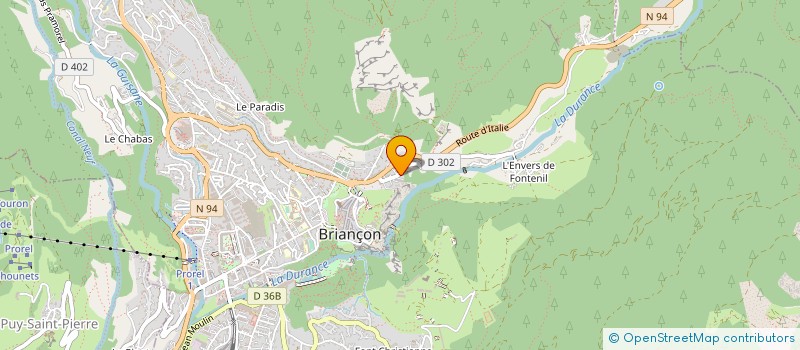 localisation de l'entreprise ASSOCIATION LES GRAVIERES à BRIANCON