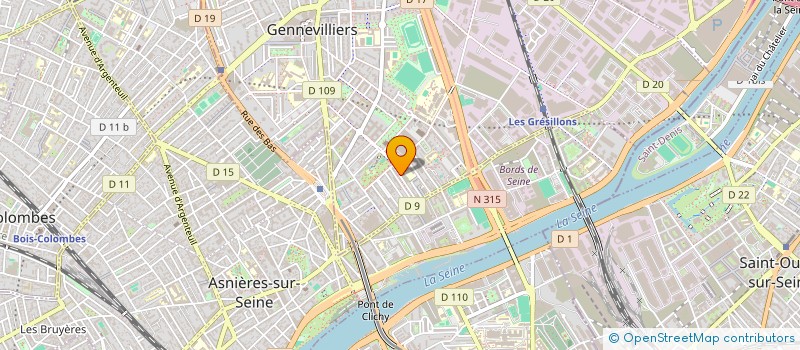 localisation de l'entreprise ASSOCIATION LES GRES BOUILLES à GENNEVILLIERS