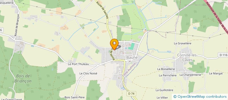 localisation de l'entreprise ASSOCIATION LES HAMEAUX DE LA VALLEE  LOIRE-AUTHION