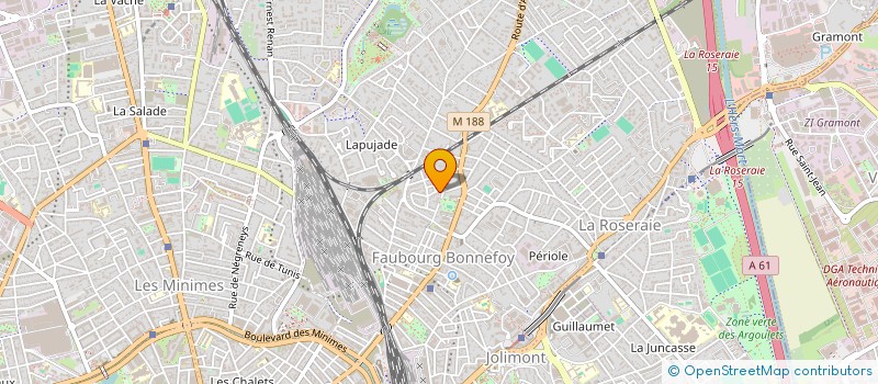 localisation de l'entreprise ASSOCIATION LES HAUTS DE BONNEFOY  TOULOUSE