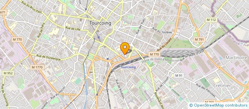 localisation de l'entreprise ASSOCIATION LES HORTENSIAS BLEUS à TOURCOING