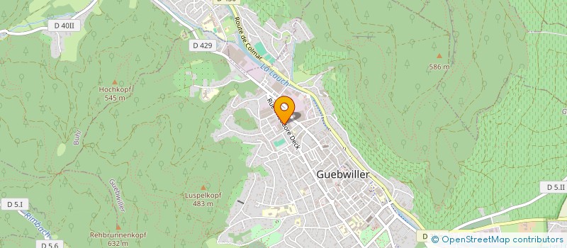 localisation de l'entreprise ASSOCIATION LES ITALIENS DU FLORIVAL  GUEBWILLER