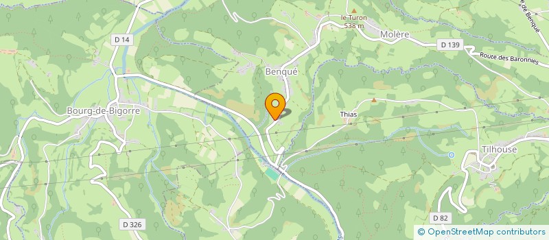 localisation de l'entreprise ASSOCIATION LES JARDINS D'EN VIE  BENQUE-MOLERE