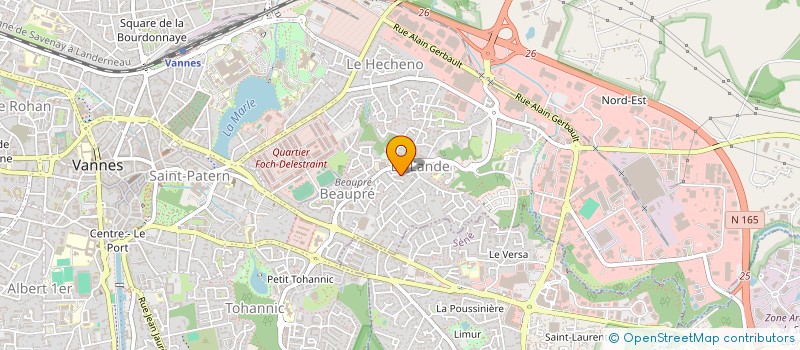 localisation de l'entreprise ASSOCIATION LES JARDINS DE L'AMITIE à VANNES