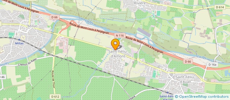 localisation de l'entreprise ASSOCIATION LES JARDINS FELICIENS  SAINT-FELIU-D'AMONT