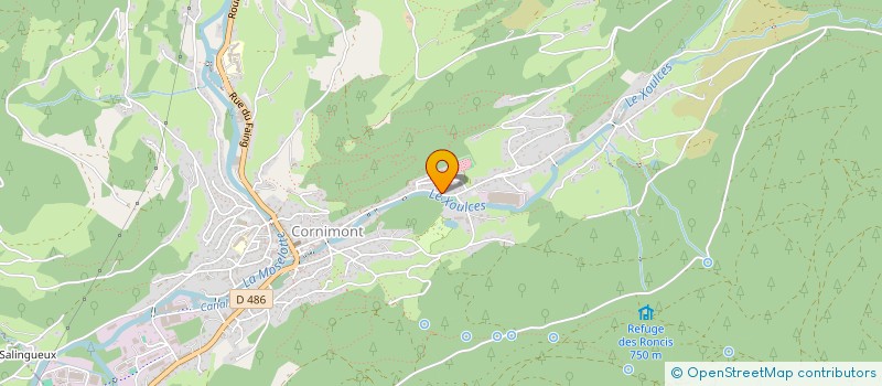 localisation de l'entreprise ASSOCIATION LES JARDINS LES PETITS MEIX  CORNIMONT