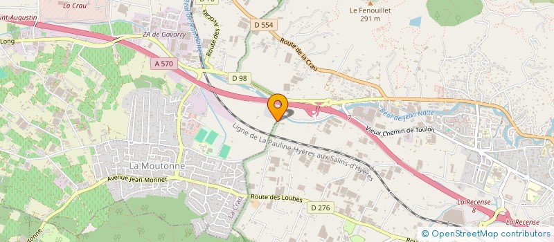 localisation de l'entreprise ASSOCIATION LES LAMPIONS à HYERES