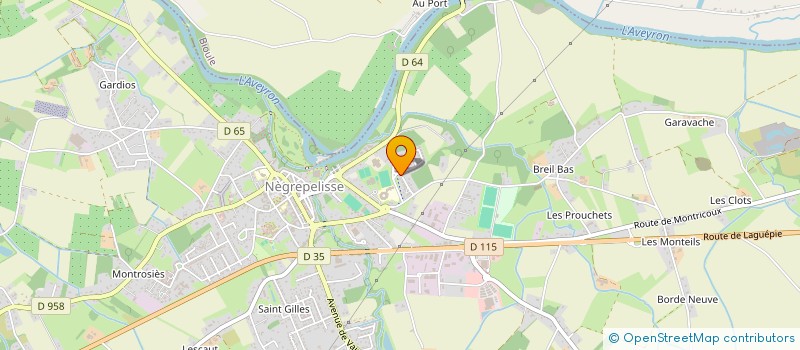 localisation de l'entreprise ASSOCIATION LES LIENS  NEGREPELISSE