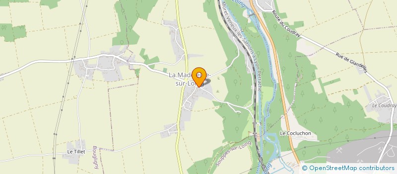 localisation de l'entreprise ASSOCIATION LES LIENS DU LOING  LA MADELEINE-SUR-LOING