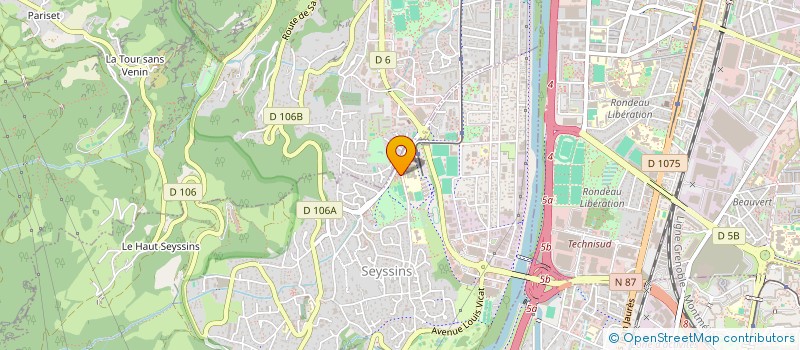 localisation de l'entreprise ASSOCIATION LES LIENS NATURELS à SEYSSINS