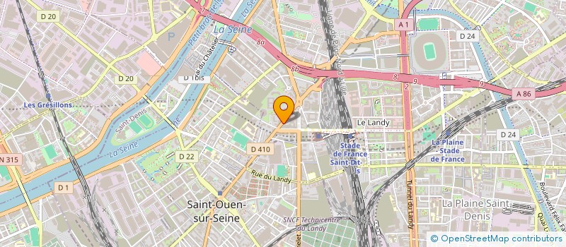 localisation de l'entreprise ASSOCIATION LES LOCALES ( LES LOCALES ) à SAINT-DENIS