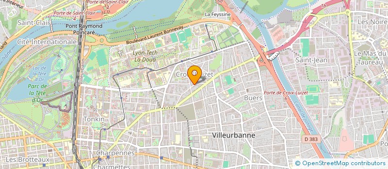 localisation de l'entreprise ASSOCIATION LES LOUPIOTS à VILLEURBANNE