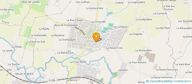 localisation de l'entreprise ASSOCIATION LES LUTINS à SERVON-SUR-VILAINE