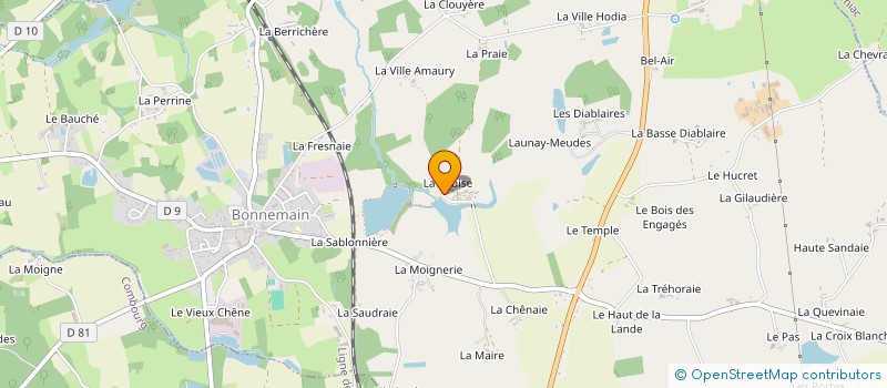 localisation de l'entreprise ASSOCIATION LES MAINS UNIES  BONNEMAIN